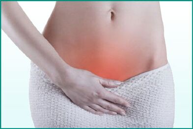 Sistitli bir kadında perine ağrısı